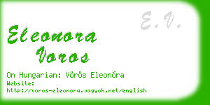 eleonora voros business card